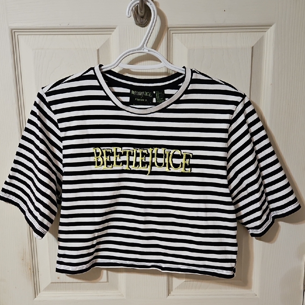 Beetlejuice X Forever 21 Crop Tee